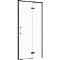 Cersanit Larga drzwi prysznicowe 100 cm prawe czarny/szkło przezroczyste S932-125