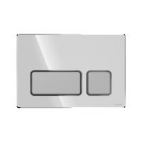 Cersanit Block przycisk spłukujący do WC chrom połysk/chrom mat K97-0560