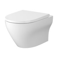 Cersanit Larga miska WC z deską wolnoopadającą wisząca bez kołnierza spłukiwanie wirowe biały połysk S701-885