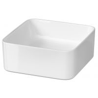 Cersanit Crea umywalka 35 cm nablatowa kwadratowa biała K114-007