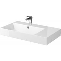 Outlet - Cersanit Inverto umywalka 80x45 cm prawa nablatowa biała K671-006