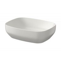 Cersanit Larga umywalka 50x38,5 cm nablatowa prostokątna jasnoszary mat K677-059