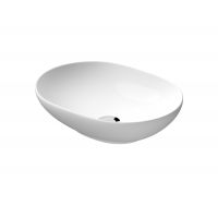 Mito Savio umywalka 50x38 cm owalna nablatowa biała K711-003