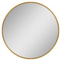 Dubiel Vitrum lustro łazienkowe 70x70 cm okrągłe rama złota