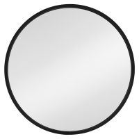 Dubiel Vitrum Ayo lustro łazienkowe 30 cm okrągłe rama czarna