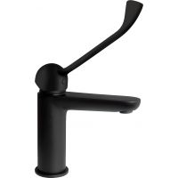 Deante Alpinia bateria umywalkowa stojąca czarna BGAN20C