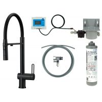 Deante Magnetic zestaw startowy z baterią kuchenną stojąca czarna BRMFN75M