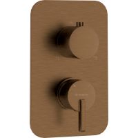 Deante Silia bateria prysznicowa podtynkowa brąz szczotkowany BXY_CQSM