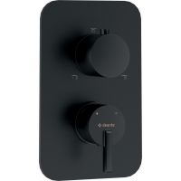 Deante Silia bateria wannowo-prysznicowa podtynkowa czarna BXY_NQSM