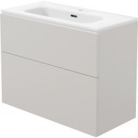 Deante Prizma umywalka z szafką 80 cm kaszmir mat/biały połysk STKU8U6U8M