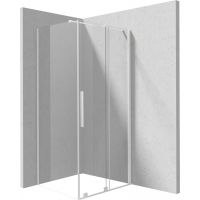 Deante Prizma kabina prysznicowa 100x80 cm prostokątna biały mat/szkło przezroczyste KPNAP10S08