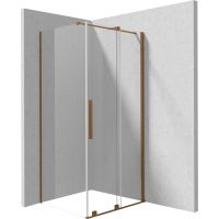 Deante Prizma kabina prysznicowa 100x80 cm prostokątna brąz szczotkowany/szkło przezroczyste KPNCP10S08