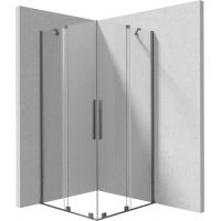 Deante Prizma kabina prysznicowa 100x100 cm kwadratowa titanium/szkło przezroczyste KPNDP10P10