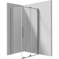 Deante Prizma kabina prysznicowa 140x70 cm prostokątna titanium/szkło przezroczyste KPNDP14S07