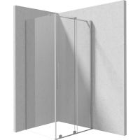Deante Prizma kabina prysznicowa 100x80 cm prostokątna stal szczotkowana/szkło przezroczyste KPNFP10S08