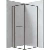 Deante Blur kabina prysznicowa 90x90 cm kwadratowa grafitowy /szkło przezroczyste KQB_D099P