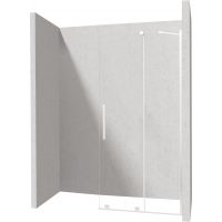 Deante Prizma ścianka prysznicowa walk-in 90 cm biały mat/szkło przezroczyste KTJ_A39R