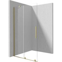 Deante Prizma ścianka prysznicowa walk-in 120 cm złoty szczotkowany/szkło przezroczyste KTJ_R32R