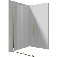 Deante Prizma ścianka prysznicowa walk-in 120 cm złoty połysk/szkło przezroczyste KTJ_Z32R