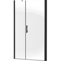 Deante Moon Nero drzwi prysznicowe 90 cm wnękowe czarny/szkło przezroczyste KTMN11P