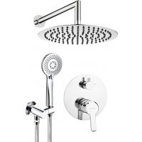 Deante Arnika zestaw prysznicowy podtynkowy z deszczownicą chrom NAC_09QP