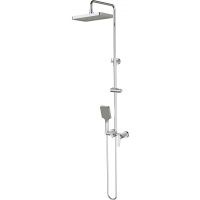 Deante Loco zestaw prysznicowy ścienny z deszczownicą chrom NLC_04SK