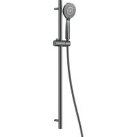 Deante Arnika zestaw prysznicowy z drążkiem titanium NQAD51K