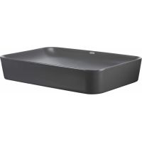 Deante Tess umywalka 59,7x39,6 cm nablatowa prostokątna titanium CDSDU6S