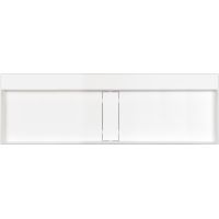 Deante Blur umywalka 120x40 cm prostokątna nablatowa biała CQB_AU2S