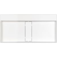 Deante Blur umywalka 80x40 cm prostokątna nablatowa biała CQB_AU8S