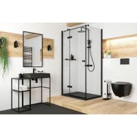 Deante Correo umywalka 60x40 cm prostokątna nablatowa czarna CQR_NU6S