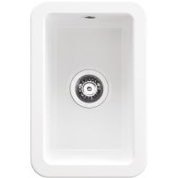 Deante Lumi zlewozmywak ceramiczny 30,4x20,3 cm biały ZCU_610A