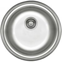 Deante Cornetto zlewozmywak 43,5 cm stalowy okrągły stal dekor ZHC3803