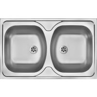 Outlet - Deante Tango zlewozmywak stalowy 80x50 cm nakładany stal satynowa ZM50200