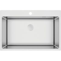 Deante Olfato zlewozmywak stalowy z syfonem 76x50,5 cm stal ZPO_010C