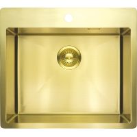 Deante Olfato zlewozmywak stalowy 55x50.5 cm złoty szczotkowany ZPOR10B