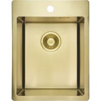 Deante Olfato zlewozmywak stalowy 50,5x39 cm złoty ZPO_R10E