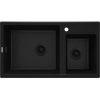 Deante Eridan zlewozmywak granitowy 88x50 cm czarny ZQE_N20B