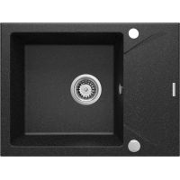 Deante Evora zlewozmywak granitowy 59x44 cm grafitowy mat ZQJ_211A