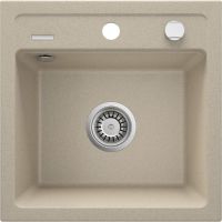 Deante Zorba zlewozmywak granitowy 44x44 cm wpuszczany piaskowy ZQZ7103