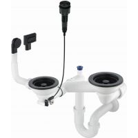 Deante Space Saver syfon zlewozmywakowy czarny mat ZXYN983