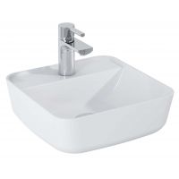 Elita Tonia umywalka 39x39 cm kwadratowa nablatowa biała RE040390138060