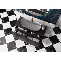 Elita Babette umywalka 81,5x41,5 cm owalna nablatowa stone matt RE040820017040