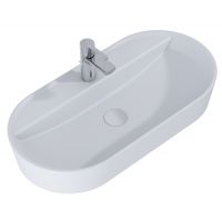 Elita Babette umywalka 81,5x41,5 cm owalna nablatowa stone matt RE040820017040