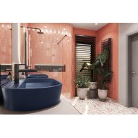 Elita Babette umywalka 81,5x41,5 cm owalna nablatowa navy blue matt RE040820017030