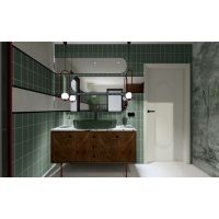 Elita Babette umywalka 81,5x41,5 cm owalna nablatowa forest green matt RE040820017010