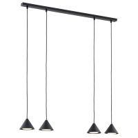 Emibig Elit lampa wisząca 4x12W czarny 1330/4