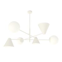 Emibig Hermes lampa podsufitowa 6x10 W biała 1348/6
