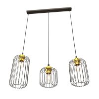 Emibig Vander lampa wisząca 3x15 W czarna-złota 13643