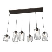 Emibig Vander lampa wisząca 6x15 W czarna 1365/6